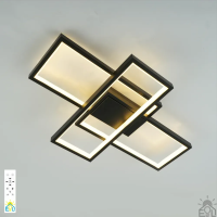 Люстра LED SMART ESLLSE SVEN 3S 70W 550x360x75 чорна 10463