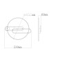 Люстра LED SMART ESLLSE MENSOLA 80W,IP20,3000,6000,чорний+ золото,10126.