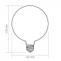 Лампа LED Videx  Filament 7W E27 G125 3000K Porcelain dimmable VL-DG125MO (484497)