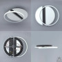 Люстра LED SMART ESLLSE SAVIO 85W 2R-495×420×60-WHITE/BLACK-220-IP20 10437