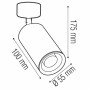 Світильник спот HOROZ, LOZAN, без лампи, MR16(GU10), 220V, білий, 116-001-0001-010