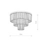 Люстра Nowodvorski 7627 Cristal E14 9x60W IP20 Bl