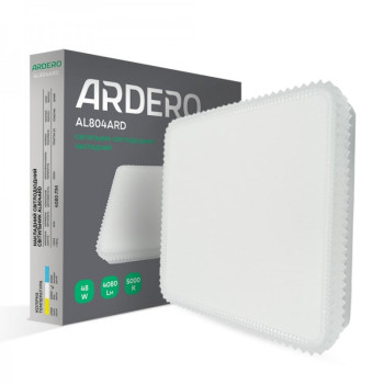 Накладний  світильник Ardero AL804ARD 48W квадрат декор
