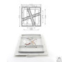 Люстра LED SMART ESLLSE AERO 70W 4S-455x455x57-WHITE-220-IP20 10458