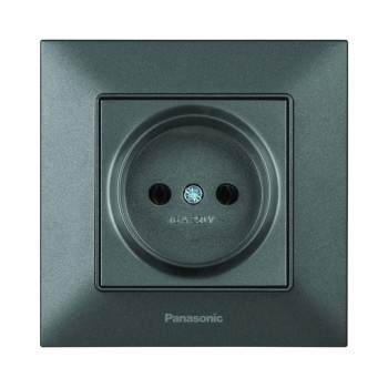 Розетка 1-а димчаста Panasonic Arkedia Slim WNTC02012DG-UA