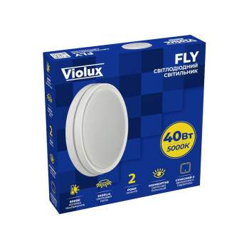 LED світильник ДББ FLY VIOLUX круг 40W 5000K IP20 білий 200160