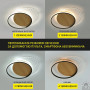 Люстра LED SMART ESLLSE AMATO 2R 60 Вт 400×505×52 мм Чорна/Світле дерево 10312-1