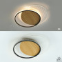 Люстра LED SMART ESLLSE AMATO 2R 60 Вт 400×505×52 мм Чорна/Світле дерево 10312-1