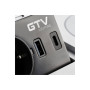 Подовжувач вбудований GTV AVARO PLUS індукційна зарядка, 1 роз. schuko, USB A+C 1,5 м, білий