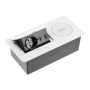 Подовжувач вбудований GTV AVARO PLUS індукційна зарядка, 1 роз. schuko, USB A+C 1,5 м, білий