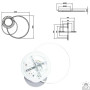 Люстра LED SMART ESLLSE ORLANDO 3R 66 Вт білий 10474