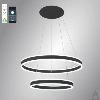 Люстра LED SMART NSV STELLA 160W,IP20,3000-6500K,чорна , 10418