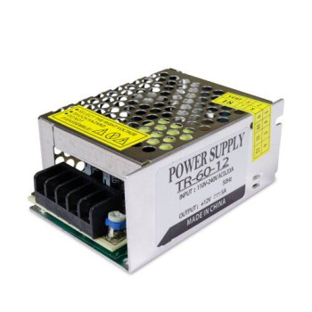 Блок живлення OEM DC 12 60W 5A, Biom, TR-60-12, 12V, 5A