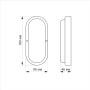 Світильник світлодіодний накладний Titanum 12W 6500K IP65 овал (481670)