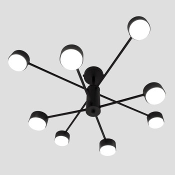Люстра LUMINARIA RAY 8xGX53 (4+4) BLACK 220V IP20 ,чорна