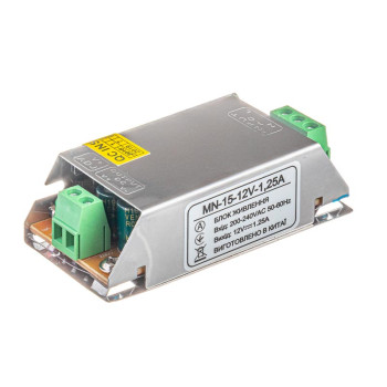 Блок живлення MN-15-12, 12V, 1,25A, 1013360 1023065
