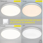Люстра LED SMART ESLLSEOKO 54W R-ON/OFF 400×25-WHITE-220-IP20 10424