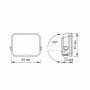 Прожектор VIDEX LED 10W 5000K 220V Black VLE-F3-0105B (542422)