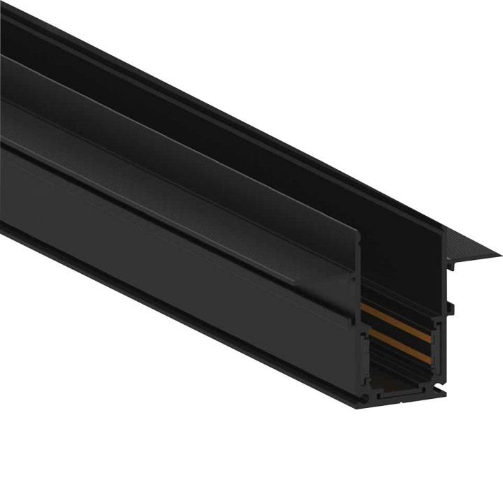 Шинопровід магнітний вбудований HOROZ (рейка) 2м. чорний 48V MAGNET-R2