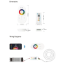 Контролер Prolum RGB+W; Wi-Fi; TUYA; TOUCH; 18A; Series: HomeLink 404013