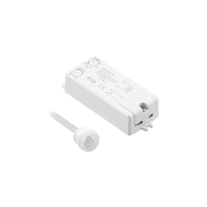Датчик руху GTV (врізний)  CR-18 БІЛИЙ max.500W IP20, 360° R 8м