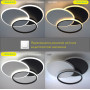 Люстра LED SMART ESLLSE VEGA triple 70W,IP20,3000-6500K,чорний+білий,10402.