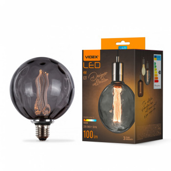 Лампа LED Videx  Filament 4W E27 1800K Smoke VL-DI-G125FC1980S (484411)