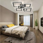 Люстра LED SMART ESLLSE OVAL ICE RGB 7S 120 Вт SMART 960x750x110 мм Чорна 10481
