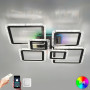 Люстра LED SMART ESLLSE OVAL ICE RGB 7S 120 Вт SMART 960x750x110 мм Чорна 10481