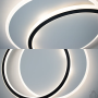 Люстра LED SMART ESLLSE STANDART 65W 2R-ON-OFF-485x410x50-White-Black-220-IP20