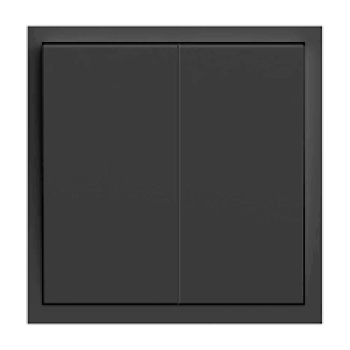 Вимикач ARDERO 2-кл. прохідний, механізм чорний 10А Soft EV122-B  80737