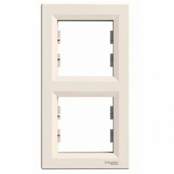 Рамка Schneider ASFORA 2-а вертикальна крем EPH5810223
