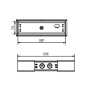 Подовжувач вбудований PRESTINO GTV, 2 розетки. schuko, USB A+C 1,5 м,  RJ45, HDMI, чорний