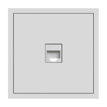 Розетка ARDERO комп’ютерна, механізм білий Soft ER151PC-W 80722
