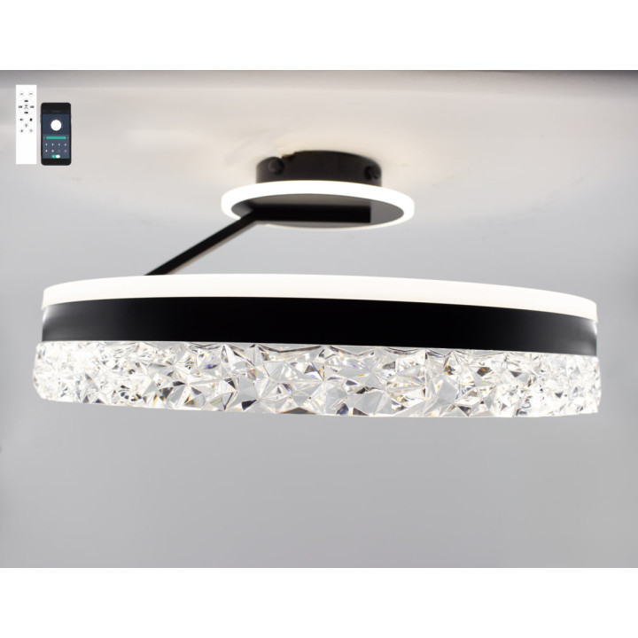 Люстра LED SMART ESLLSE STELLA C ICE 90W,IP20,3000-6500,білий,чорний,10204.