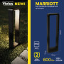 Cвітильник вуличний Violux MARRIOTT 10W 3000K IP65 чорний