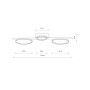 Люстра Nowodvorski 10816 Circolo LED M 3x33W 3000K 1100Lm IP20 Bl