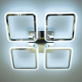 Люстра LED LUMINARIA LOOK RGB 120W 4Q 540/70 CHROME/OPAL, 3000-6500+RGB  220V IP20 з пультом,	Хром