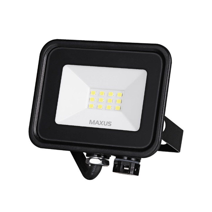 1-MFL-04-1050, Прожектор MAXUS FL-04, 10W, 5000K Black