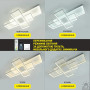 Люстра LED SMART ESLLSE SVEN 110W,IP20 3000-6500K WHITE 10492