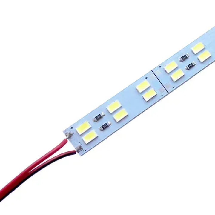 Лінійка алюмінієва Biom BRT 5730-144 led W 2-pin 6500K, 12V, IP20 бiлий зi скотчем