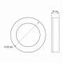 Світильник LED Videx ART(ЖКХ) круглий ЧОРНИЙ 30W 5000K 220V IP65, (487399)
