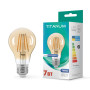 Лампа світлодіодна TITANUM  Filament A60 7W E27 2200K 220V бронза (298702)