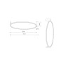 Люстра Nowodvorski 10865 Circolo LED M 1x21W 4000K 700Lm IP20 Bl