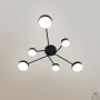Люстра LED SMART ESLLSE OTTO 6R 75 Вт 1000x850x108 мм Чорно-золота 10507