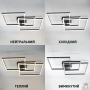 Люстра LED SMART ESLLSE COCO 120W 750x750x142-BLACK-220-IP20 10600