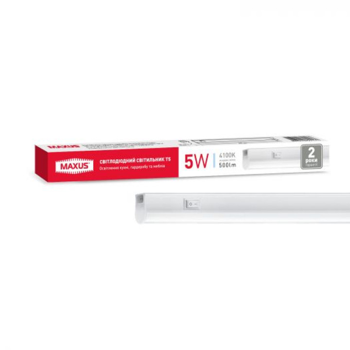 1-MT5-0305 Світльник світлод. MAXUS T5 5W 4100k 300mm