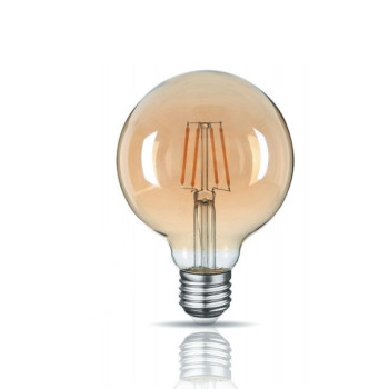 Лампа світлодіодна TITANUM  Filament G95 6W E27 2200K 220V бронза (298672)