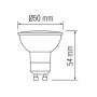 Лампа світлодіодна Horoz Plus-10 MR16 10W 6400K 220V GU10 001-002-0010
