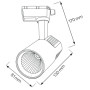 Світ. трековий СОВ Led 30W, VARNA, 4200K, 2400Lm, білий, 018-026-0030-010
